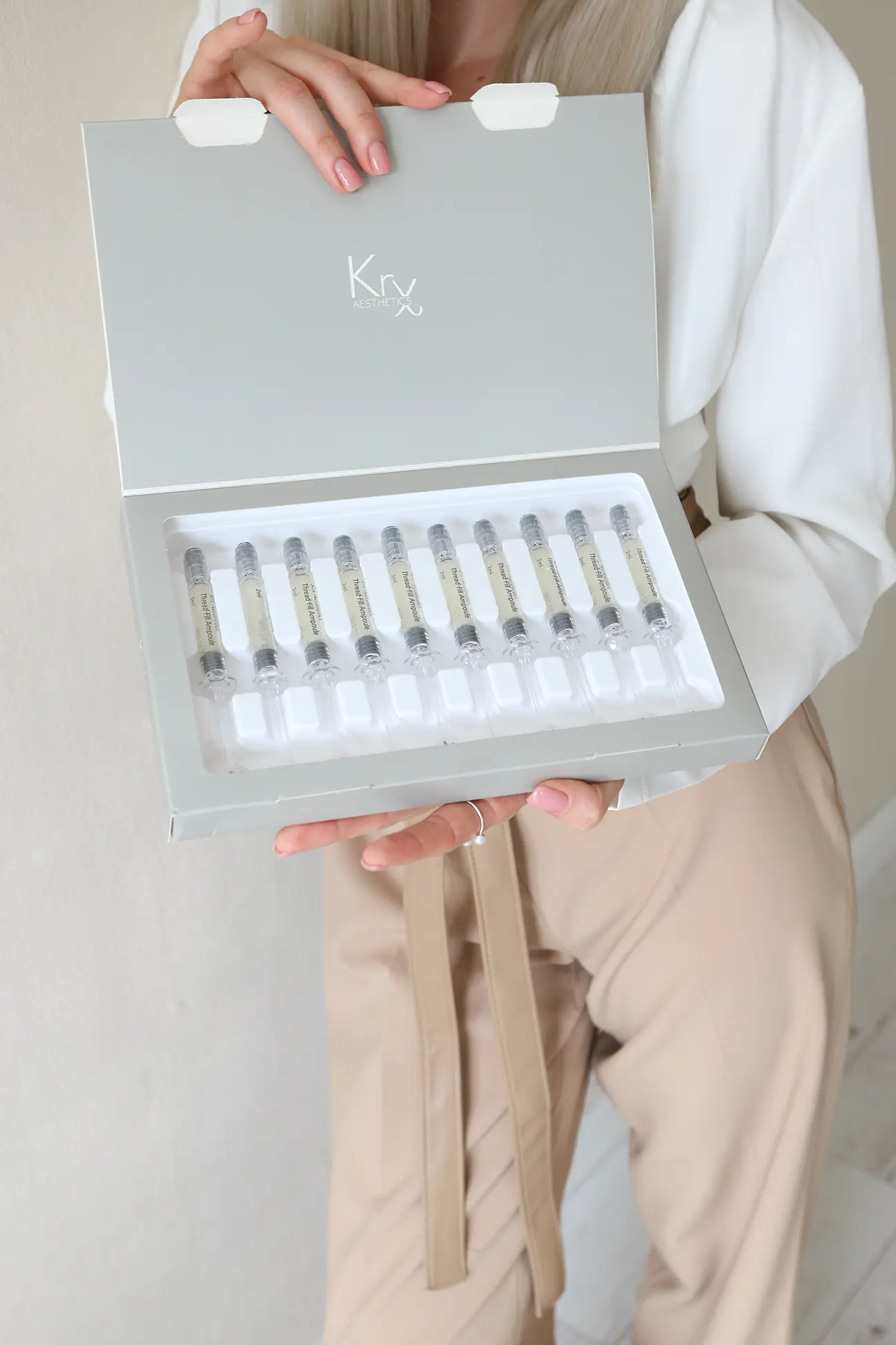 Thread-fill kollagénszálas kezelés